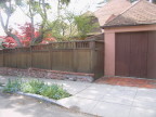 Kensington, California, redwood fence 