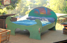 Custom Bed, Dolphin Dreams, on roof of a house